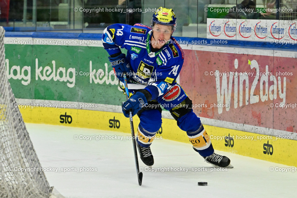 EC VSV vs. HC Bozen 16.2.2024 | #74 Golod Maxime, EC VSV vs. HC Bozen 16.2.2024, EC VSV vs. HC Bozen 16.2.2024 am 16.02.2024 in Villach (Stadthalle Villach), Austria, (Photo by Bernd Stefan)