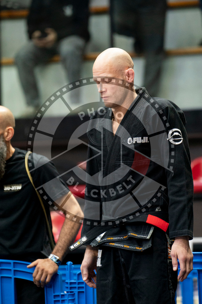 20240124PBB03836 | Fighters compete during the second day of the IBJJF European Championship in Paris, France, on January 24, 2024.