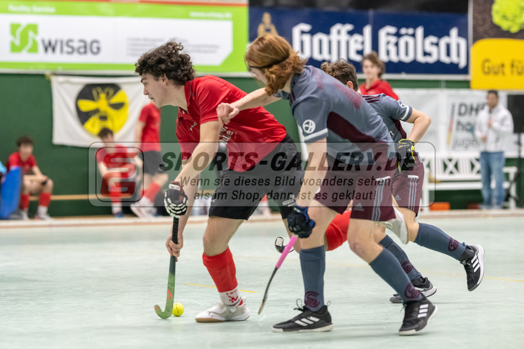 SFE_20230304_0054 | Deutsche Meisterschaft Männliche U16 Halle 2023 am 04.03.2023 in Köln (KTHC Stadion Rot-Weiss Köln Tennis and Hockey Club), Photo: Stephan Fehrmann 2022 (Sports-Gallery)