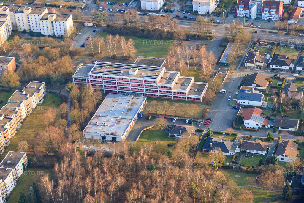 Luftbild: Berufsbildende Schule Germersheim/Wörth Standort Wörth in Wörth am Rhein im Bundesland Rheinland-Pfalz in Deutschland. Foto: IMG_48961.jpg vom 16.03.2012 durch Werner Riehm/FLY-FOTO.deWWW.BBS-GERMERSHEIM.DE