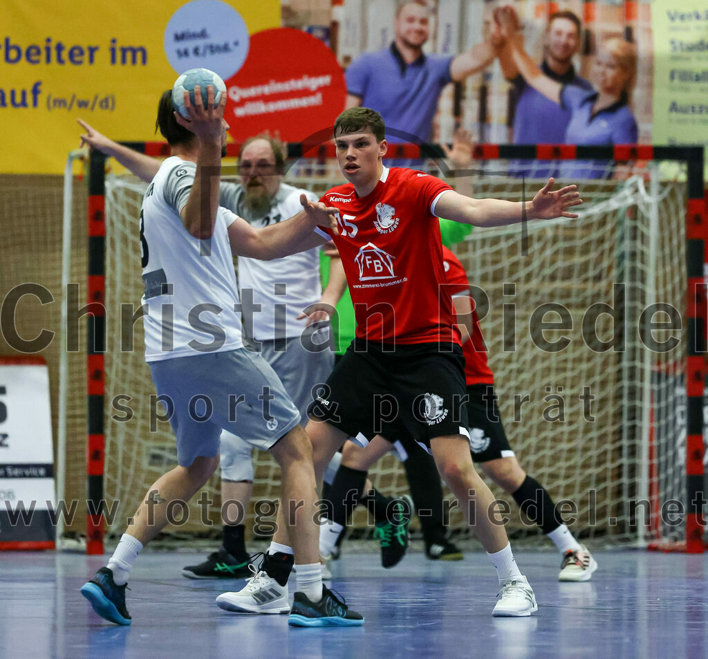 2023-04-01_054_SV_Anzing_gegen_TuS_Prien | Anzing, Deutschland, 01.04.2023:
Handball, Bezirksliga 2022 / 2023, 12. Spieltag, SV Anzing gegen TuS Prien, Endergebnis: 

Foto: Christian Riedel / fotografie-riedel.net