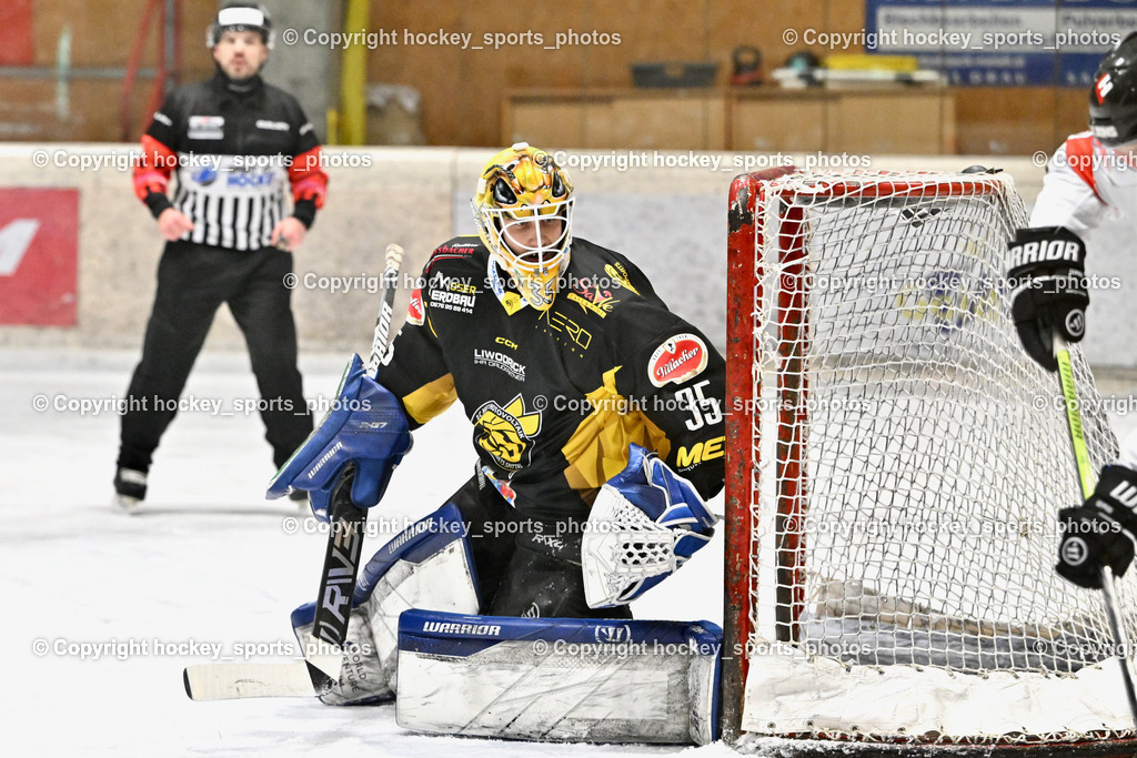 EC MET PHOTOVOLTAIK HORNETS SPITTAL vs. EV ZELTWEG MURTAL LIONS | #35 Egger Luca EC Hornets Spittal, EC MET PHOTOVOLTAIK HORNETS SPITTAL vs. EV ZELTWEG MURTAL LIONS, EC MET PHOTOVOLTAIK HORNETS SPITTAL vs. EV ZELTWEG MURTAL LIONS am 08.02.2026 in Spittal an der Drau (Eissportzentrum Spittal), Austria, (Photo by Bernd Stefan)