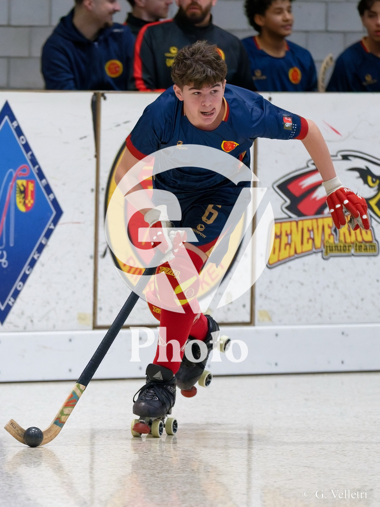 U17  - SC Thunerstern  v Geneve RHC A  |  during the U17  match between SC Thunerstern  and Geneve RHC A  at Centre sportif de la queue d'arve in Geneve, Switzerland