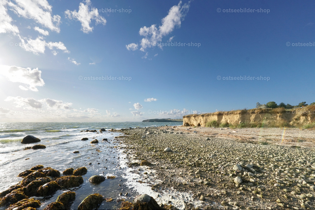 Steinestrand bei Niedrigwasser | Bei Flachwasser werden die vielen großen und kleinen Steine am Saalsufer bei Klein Zicker sichtbar.
