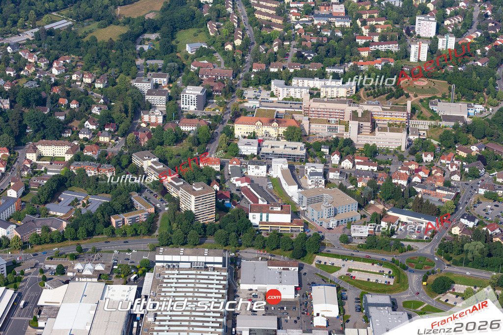 Die Luftbildaufnahme Ketschendorf - Coburg wurde 2018 mittels Flugzeug (keine Drohne) erstellt. Perfekte Schärfe und Druck- Auflösung- Garantiert!