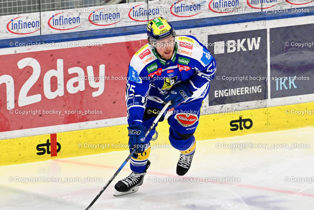 EC IDM WÄRMEPUMPEN VSV vs. HCB Südtirol Alperia | #25 Brett Ritchie EC VSV, EC IDM WÄRMEPUMPEN VSV vs. HCB Südtirol Alperia, EC IDM WÄRMEPUMPEN VSV vs. HCB Südtirol Alperia am 28.12.2025 in Villach (Stadthalle Villach), Austria, (Photo by Bernd Stefan)
