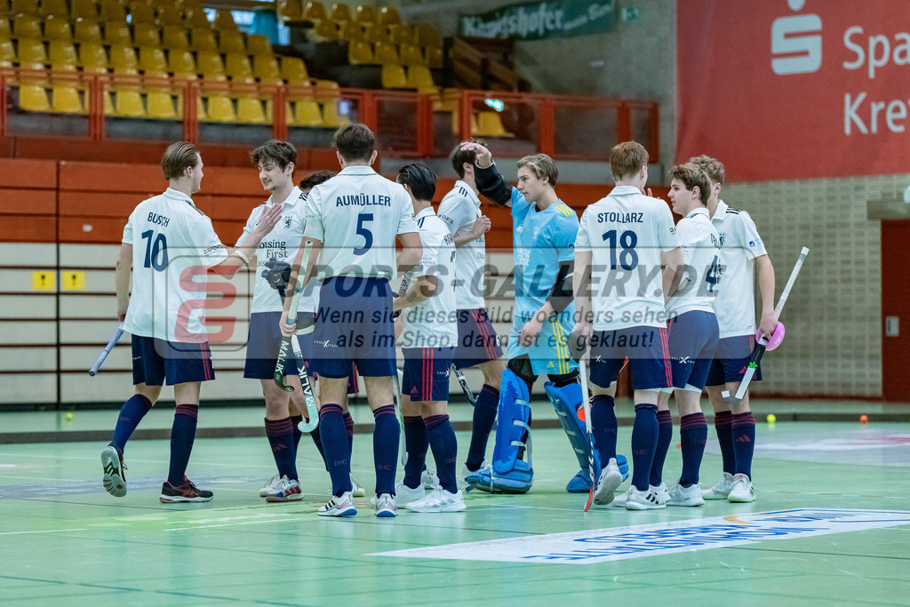 HK_20231217_107511 | 1. Bundesliga Herren Crefelder HC - Düsseldorfer HC  am 17.12.2023 Sporthalle Glockenspitz, Krefeld ,