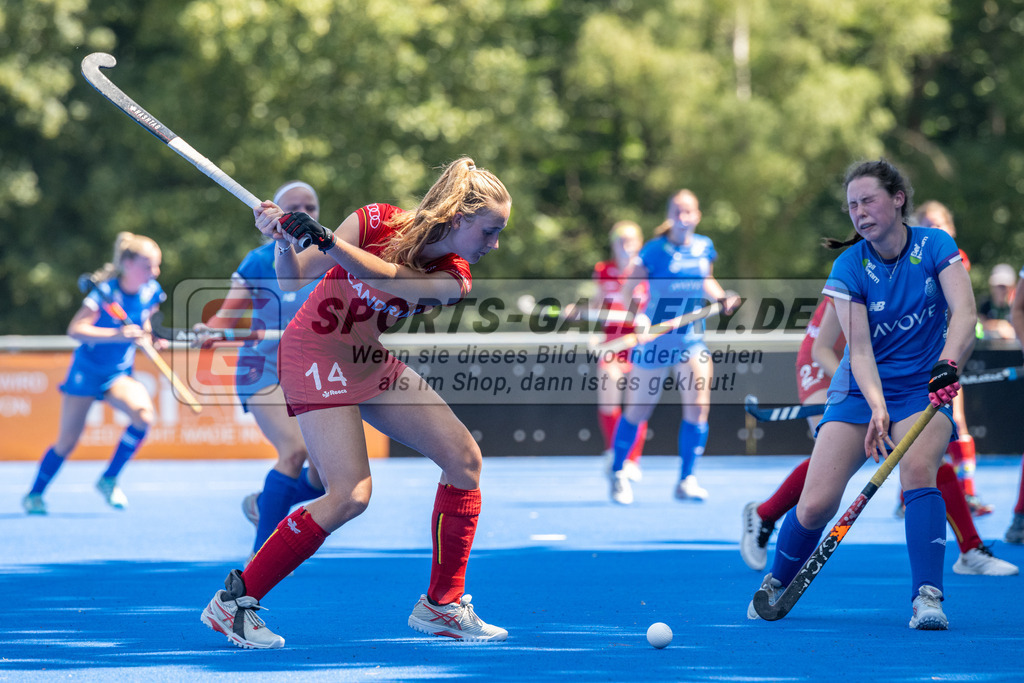SFE_20230708_0105 | EuroHockey EM U18 Girls Belgium vs Scotland am 08.07.2023 in Krefeld (Gerd-Wellen-Hockeyanlage), Photo: Stephan Fehrmann 2023 (Sports-Gallery)