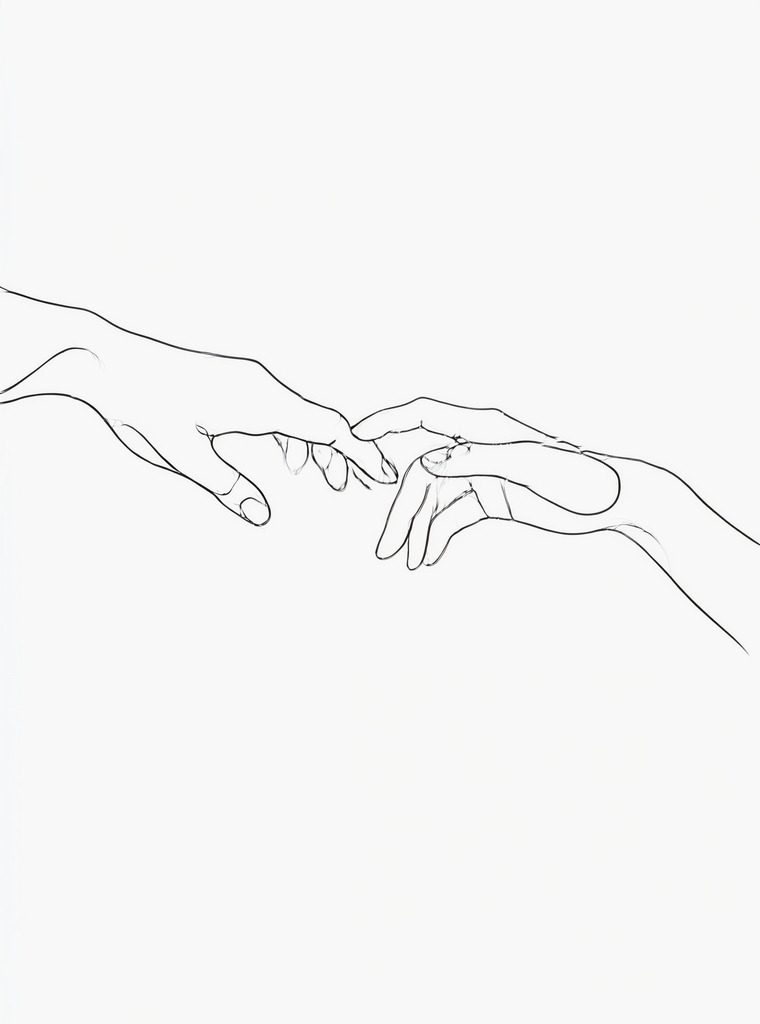 KI00417 | Mit moderner KI‑generiertes schwarz-weiß Artwork, sorgfältig manuell für den Druck optimiert.