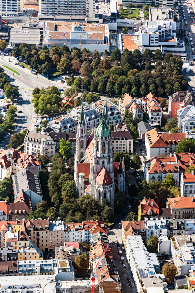 dr__0010185.jpg | MüNCHEN 18.09.2018 Kirchengebäude St. Pauls Kirche in München im Bundesland Bayern, Deutschland. // Church building St. Pauls Kirche in Munich in the state Bavaria, Germany. Foto: Daniel Reiter