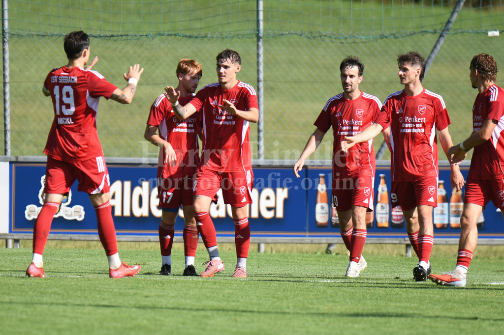 TSV Seebach : SV Wenzenbach | Luis Müller-Eckstein (TSV Seebach #12) mit seinem ersten Pflichtspieltor - Realisiert mit Pictrs.com