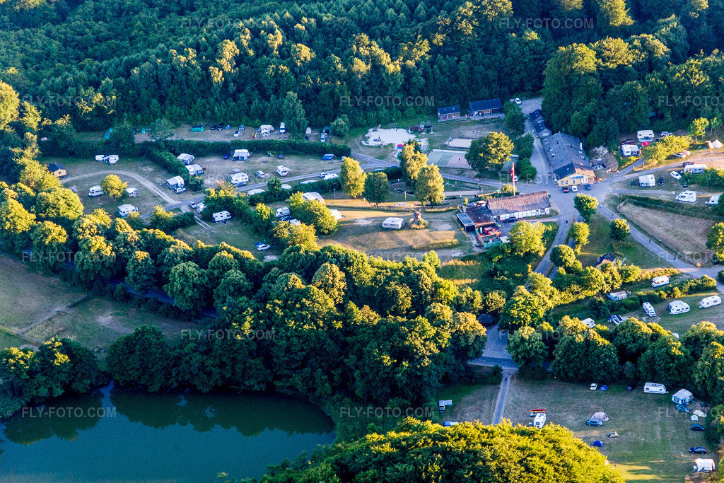 Aerial view: (DK), Møns Klint Resort and Camping in Borre in the state Zealand, Denmark.Photo: IMG_108690.jpg taken on 07/04/2018 by Werner Riehm/FLY-FOTO.comResolution of the original: 5472 x 3648 px