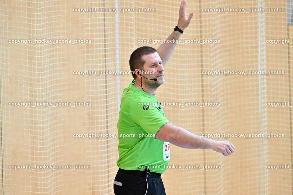 SC Ferlach vs. ALPA HC Hard | GRADINCIC Zlatan Referee, SC Ferlach vs. ALPA HC Hard, SC Ferlach vs. ALPA HC Hard am 30.04.2024 in Ferlach (Ballspielhalle Ferlach), Austria, (Photo by Bernd Stefan)