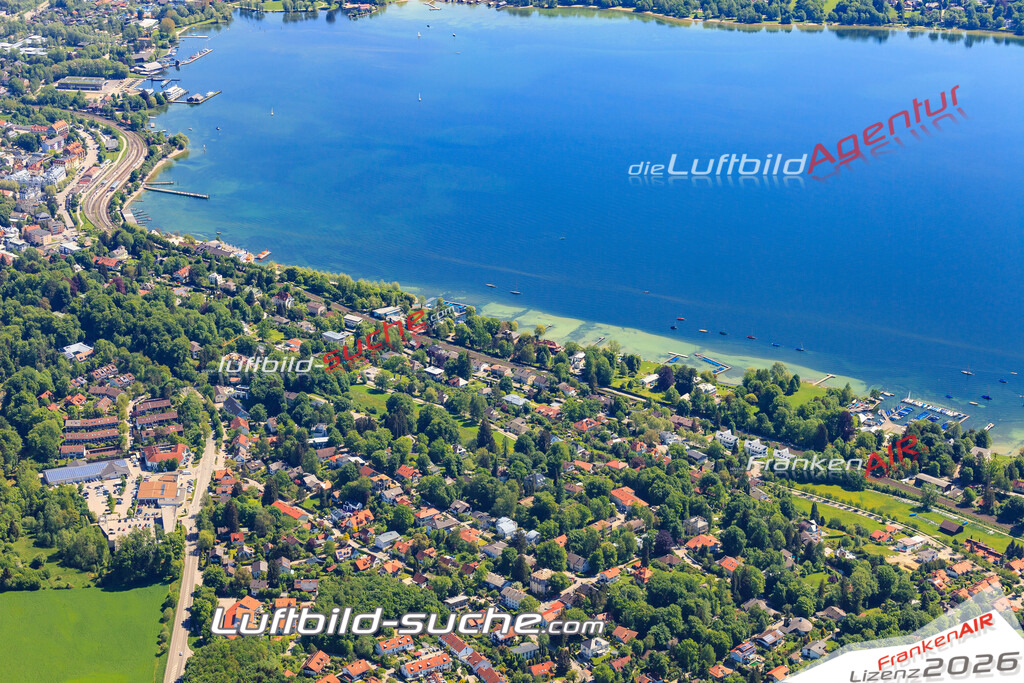 Luftbild von Neusoecking Starnberg - Luftaufnahme wurde 2015 von https://frankenair.de mittels Flugzeug (keine Drohne) erstellt - die Geschenkidee