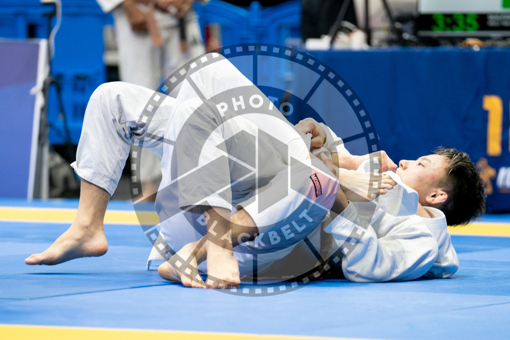 20240124PBB00099 | Fighters compete during the second day of the IBJJF European Championship in Paris, France, on January 24, 2024.