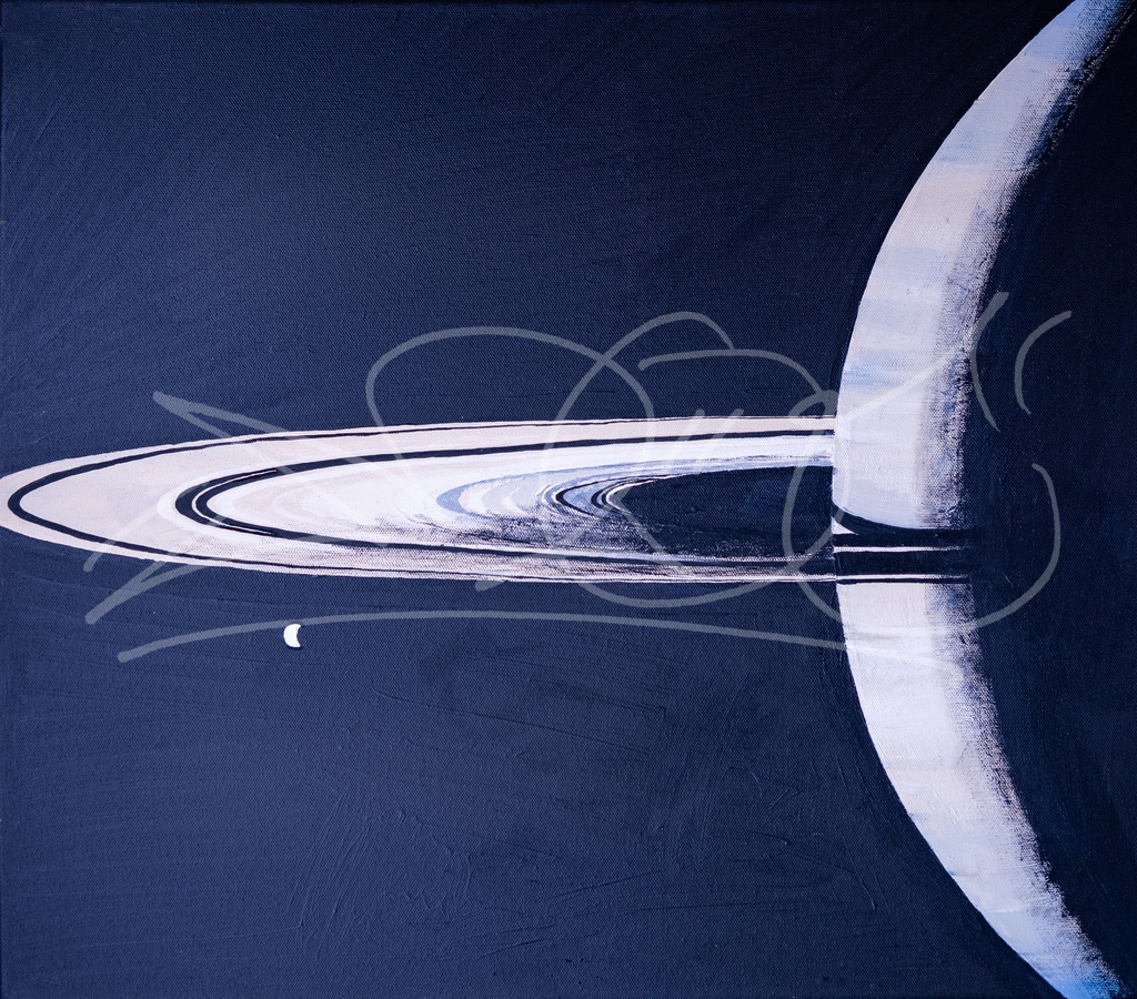 Saturn | Auf Leinwand mit Acryl - Realisiert mit Pictrs.com
