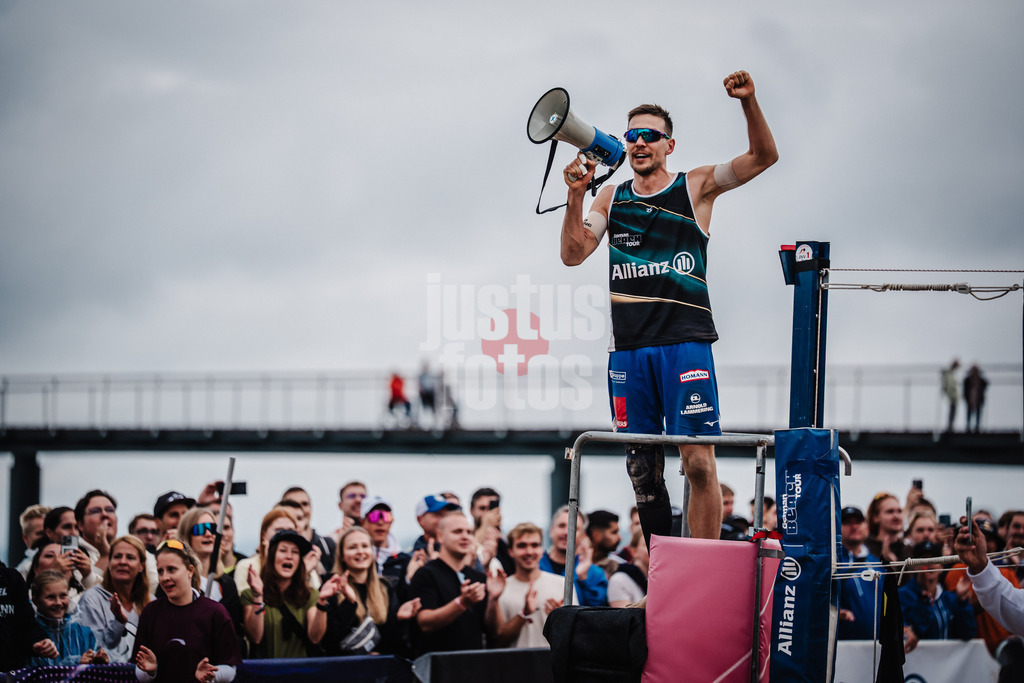 Beachvolleyball | Männer | Deutsche Meisterschaften 2025 Timmendorfer Strand | 05.09.2025 | David Poniewaz verabschiedet sich nach seinem letzten Spiel seiner Karriere