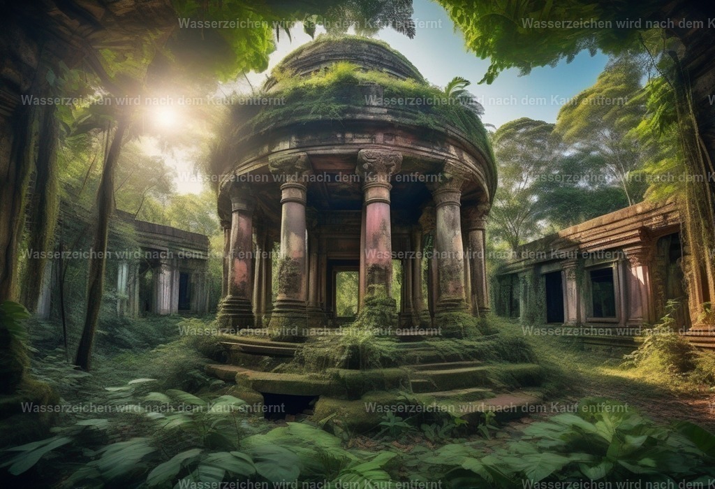 c4c246c2-168c-440b-b951-3f0eebd60e95_neuroflash-In_the_jungle_overgrown_temple_ruins_surreal_col_1711382912 | Entdecken Sie die faszinierende Welt von Norbert Michels: Surreale Kunstwerke, hochwertige Fotos, Leinwandbilder & Fotoprodukte wie Tassen mit bild7 - Realisiert mit Pictrs.com
