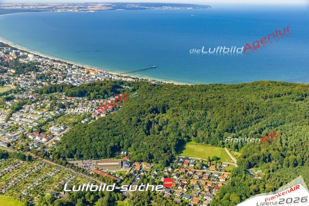 Luftaufnahme Granitz Binz - Die Luftaufnahme wurde 2025 vom UL-Flugzeug heraus erstellt ( ohne Drohne ) - Hochauflösende Luftaufnahme - für professionelle Ausdrucke geeignet. Die Geschenkidee !Mit Lizenz und Bildrechte bestellbar