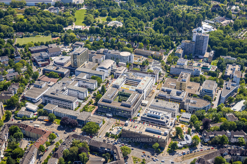 Essen250507981 | Luftbild, Universitätsklinikum Essen, Holsterhausen, Essen, Ruhrgebiet, Nordrhein-Westfalen, Deutschland