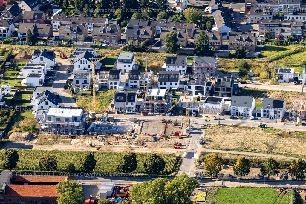 Lufbilder Herzogenrath-6255 | Baustelle zum Neubau einer Einfamilienhaus- Siedlung in Herzogenrath im Bundesland Nordrhein-Westfalen, Deutschland - Realisiert mit Pictrs.com