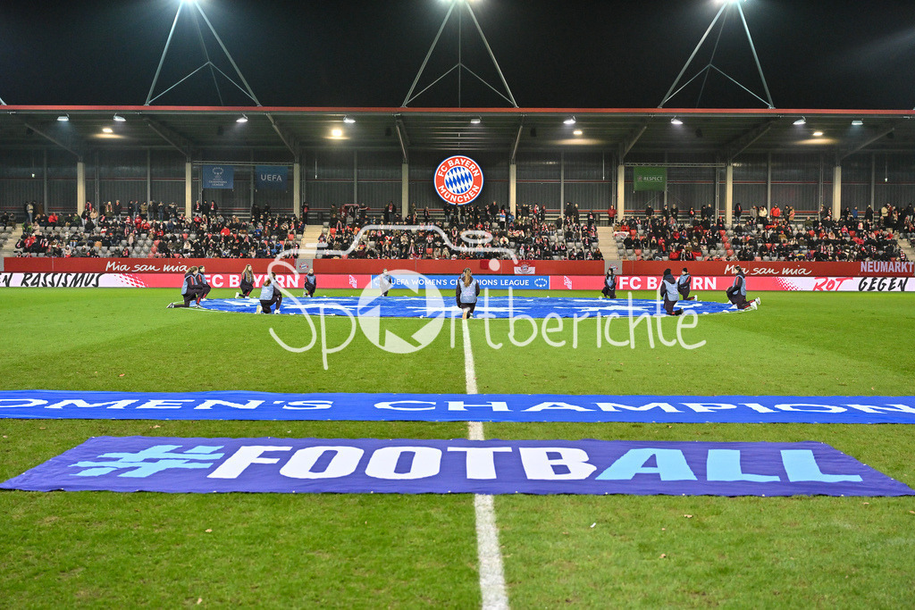 FC Bayern München Frauen - Juventus Turin Frauen | Der FC Bayern Campus ist angereichtet fuer das Spiel zwischen den FCB Frauen und Juventus / Womens Champions League: FC Bayern Frauen - Juventus FC, FC Bayern Campus am 12.12.2024
