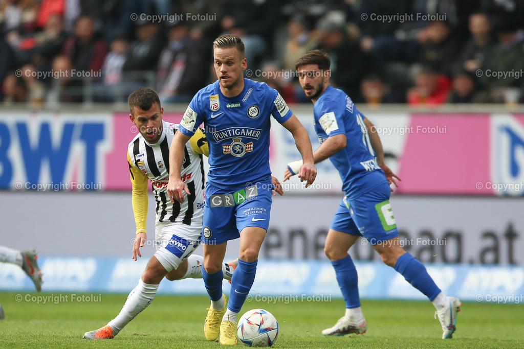 A_LUI_20230409_0018 | SPORT FUSSBALL ADMIRAL BUNDESLIGA 2022/23 LASK VS STURM GRAZ
IM BILD: Sascha Horvath (Lask), Toni Horvat (Sturm),
FOTO:FOTOLUI/UW