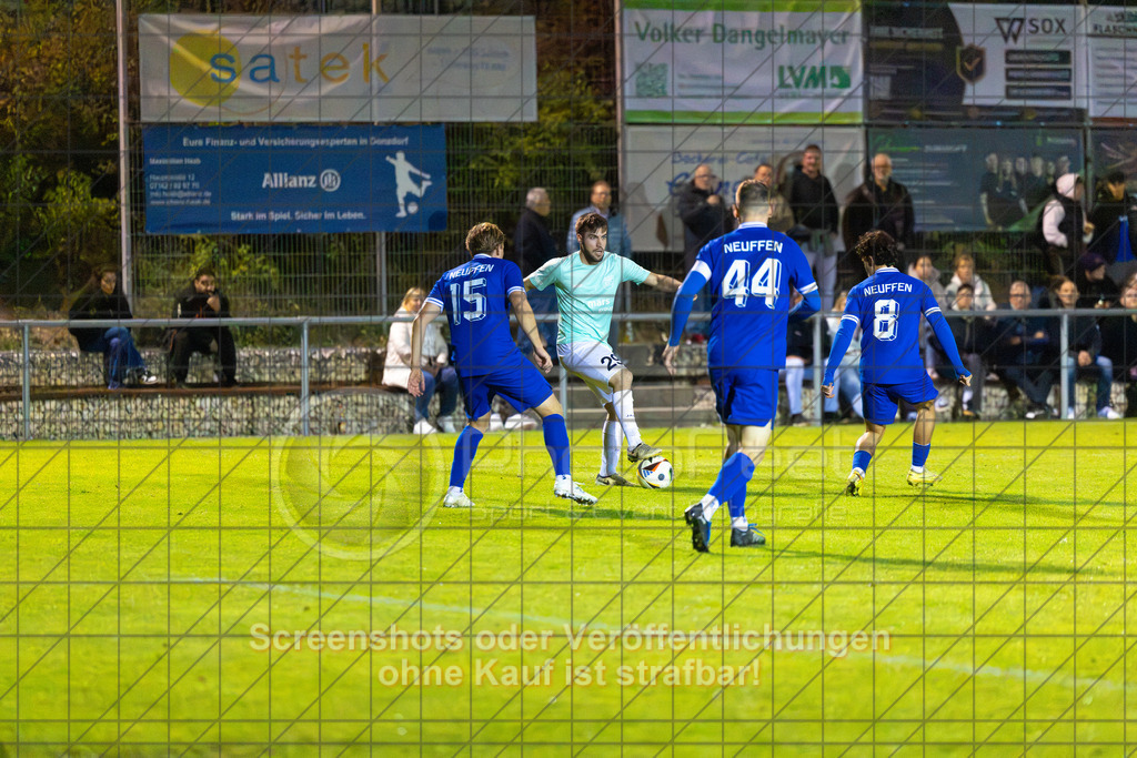 20261015_204039_0193_(c)_by_PhotoPeet | #,TSG Salach (türkis) vs. VfB Neuffen (blau), Fußball, Bezirksliga - Bezirk Neckar/Fils, 08. Spieltag, Saison 2026/2027, Rasensportplatz, Staufenecker Straße, 73084 Salach, 15.10.2026 - 19:30 Uhr,Foto: PhotoPeet / Sport- &amp; Eventfotografie / Peter Harich