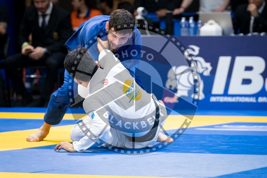 20240126PBB0890 | Fighters compete during the Brazilian Jiu-Jitsu European Championship of the IBJJF in Paris, France, on January 26, 2024.