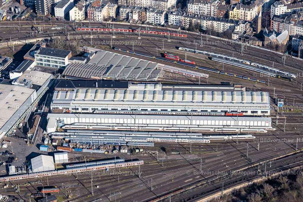 Luftbilder Köln-6825 | Luftbild Haltepunkt und Betriebsbahnhof Hansaring in Köln - Realisiert mit Pictrs.com