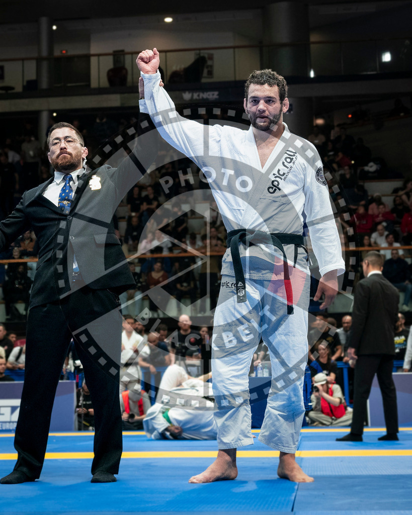 20240126PBB1516 | Fighters compete during the Brazilian Jiu-Jitsu European Championship of the IBJJF in Paris, France, on January 26, 2024.