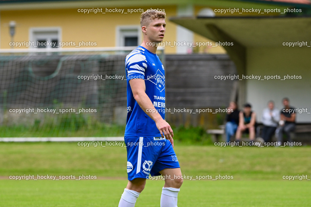 WSG Radenthein vs. St. Michael ob Bleiburg | #5 Sebastian Visotschnig St. Michael ob Bleiburg, WSG Radenthein vs. St. Michael ob Bleiburg, WSG Radenthein vs. St. Michael ob Bleiburg  am 15.06.2024 in Radenthein (Sportplatz Radenthein), Austria, (Photo by Bernd Stefan)