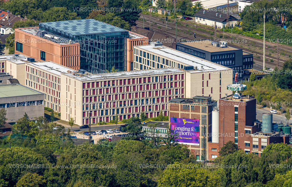 Bochum240816427 | Justizzentrum, Gerichtsviertel, Fiege Brauerei, Gleisdreieck, Bochum, Ruhrgebiet, Nordrhein-Westfalen, Deutschland