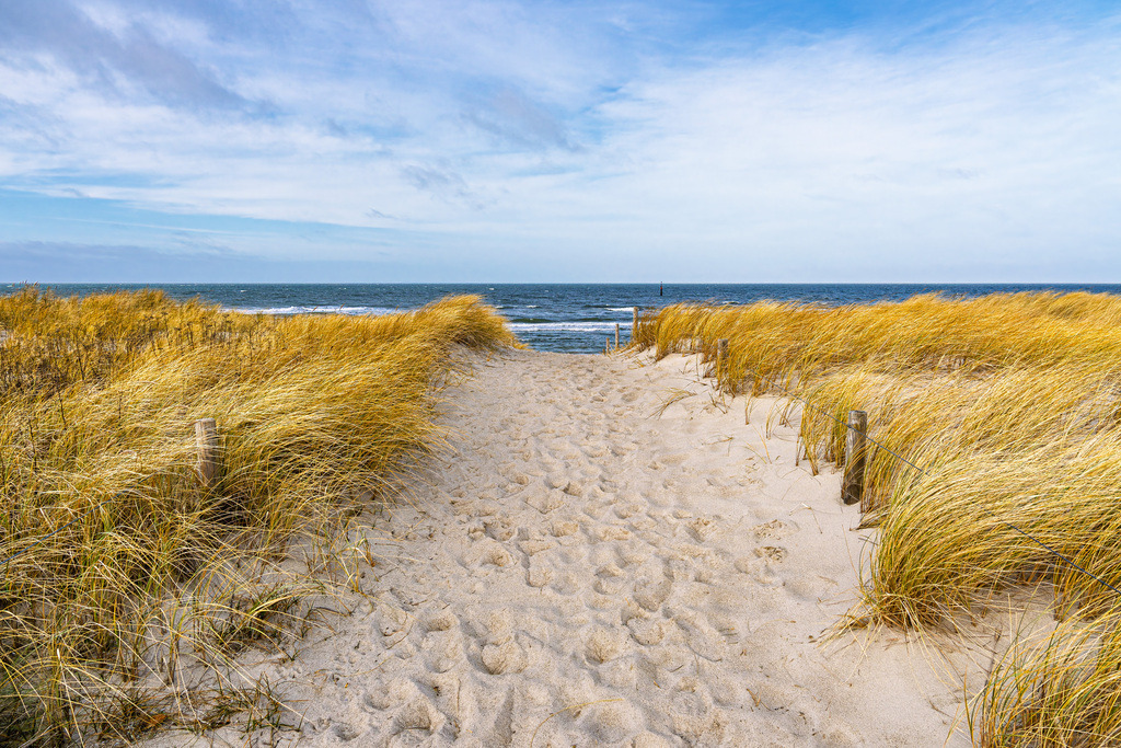 Strandzugang in den Dünen an der Küste der Ostsee in der Nähe von Graal Müritz | Strandzugang in den Dünen an der Küste der Ostsee in der Nähe von Graal Müritz.