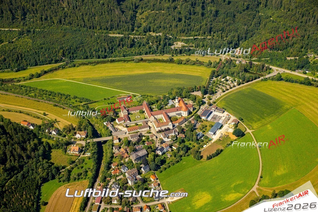 Das Luftbild zeigt :  Beuron - Die Luftaufnahme wurde 2024 vom UL-Flugzeug aus erstellt ( keine Drohne ) - Hochauflösende Luftaufnahme - Für grossformatige Ausdrucke geeignet. Die Geschenkidee !Mit Lizenz und Bildrechte bestellbar