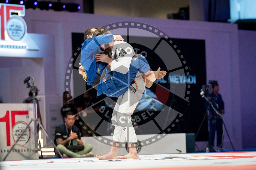 20231107PBB6466 | Fighters compete during the AJP World Master Championship in the Mubadala Arena in Abu Dhabi, Arab United Emirates, on November 7, 2023.