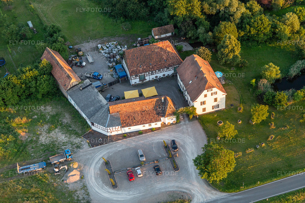 Luftbild: Gehrlein's Alte Mühle in Hatzenbühl im Bundesland Rheinland-Pfalz in Deutschland. Foto: IMG_115360.jpg vom 13.06.2019 durch Werner Riehm/FLY-FOTO.de