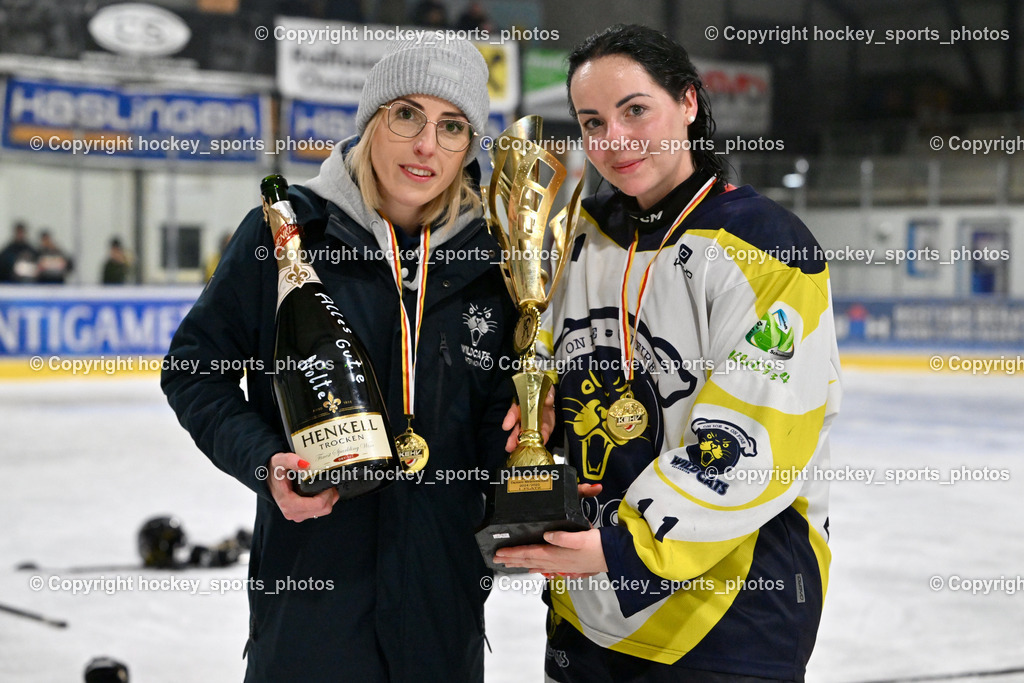 WILDCATS PATERNION & Lady Hawks Siegerehrung-Meisterfeier | Melanie Lesacher, #11 Tschernutter Lara WILDCATS PATERNION, WILDCATS PATERNION &amp; Lady Hawks Siegerehrung-Meisterfeier, WILDCATS PATERNION &amp; Lady Hawks Siegerehrung-Meisterfeier am 12.03.2025 in Steindorf (Ossiachersee Halle), Austria, (Photo by Bernd Stefan)