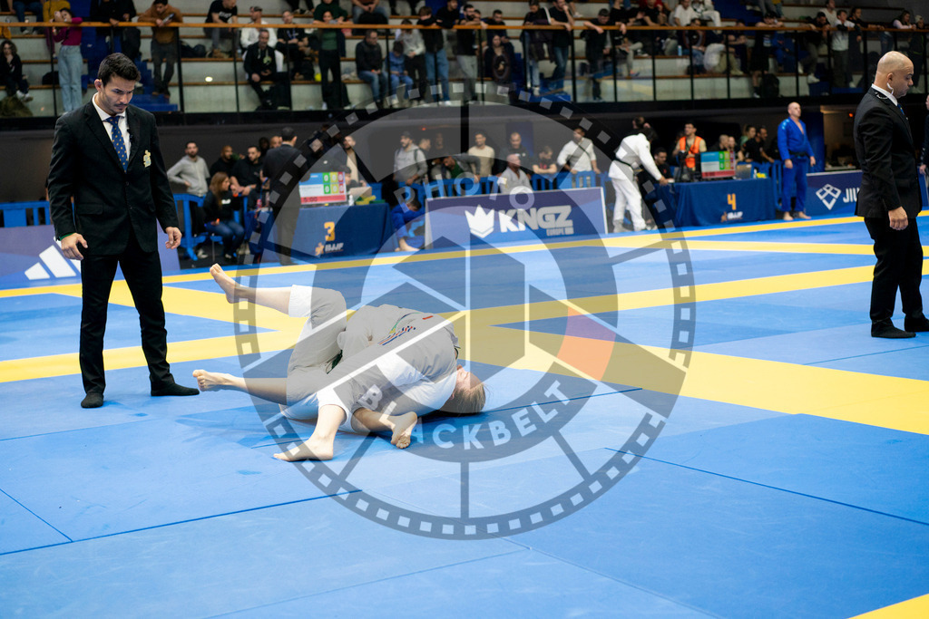 20240124PBB04395 | Fighters compete during the second day of the IBJJF European Championship in Paris, France, on January 24, 2024.