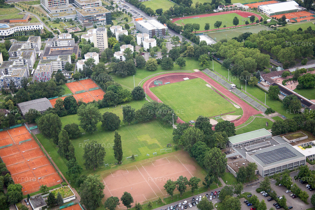 Luftbild: Lions Park, Arena der Löwen im Ortsteil Handschuhsheimer in Heidelberg im Bundesland Baden-Württemberg in Deutschland.Foto: IMG_090780.jpg vom 04.07.2016 durch Werner Riehm/FLY-FOTO.deAuflösung des Originals: 5472 x 3648 px
