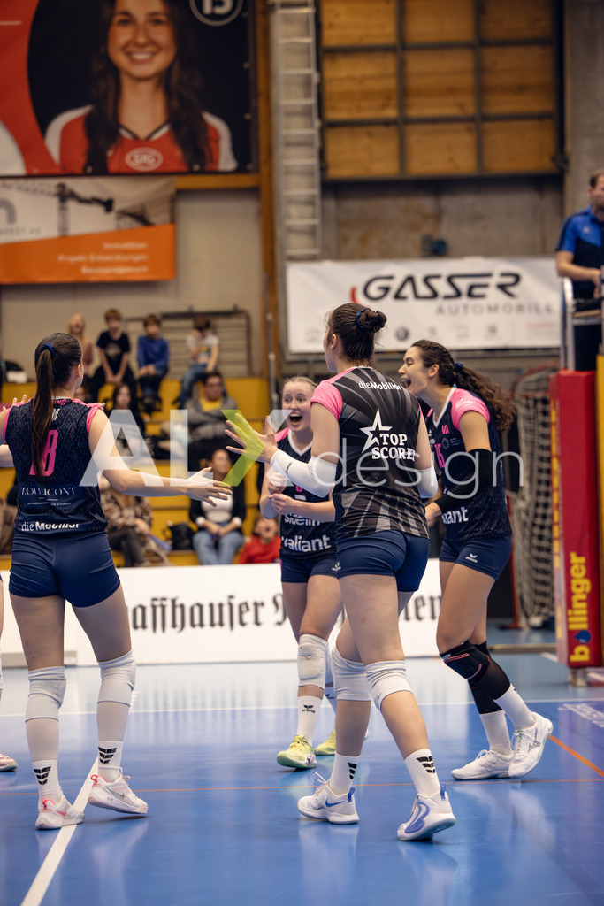 Volleyball I Frauen I Saison 2025-2026 I Volleyball NLA | Women I Round 14 I VC Kanti Schaffhausen - NLZ Volleyball Academy Zürich I 16.01.2026 | NLZ Volleyball Academy - Jubel - Realisiert mit Pictrs.com