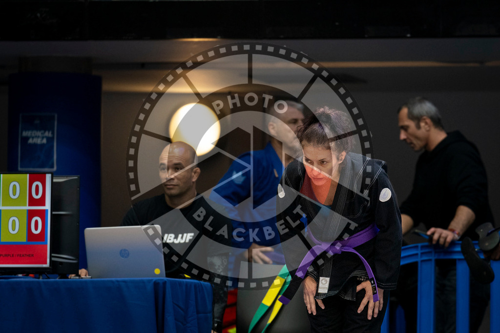 20240125PBB00776 | Fighters compete during the sixth day of the Brazilian Jiu-jitsu European Championship of the IBJJF in Paris, France, on January 25, 2024.