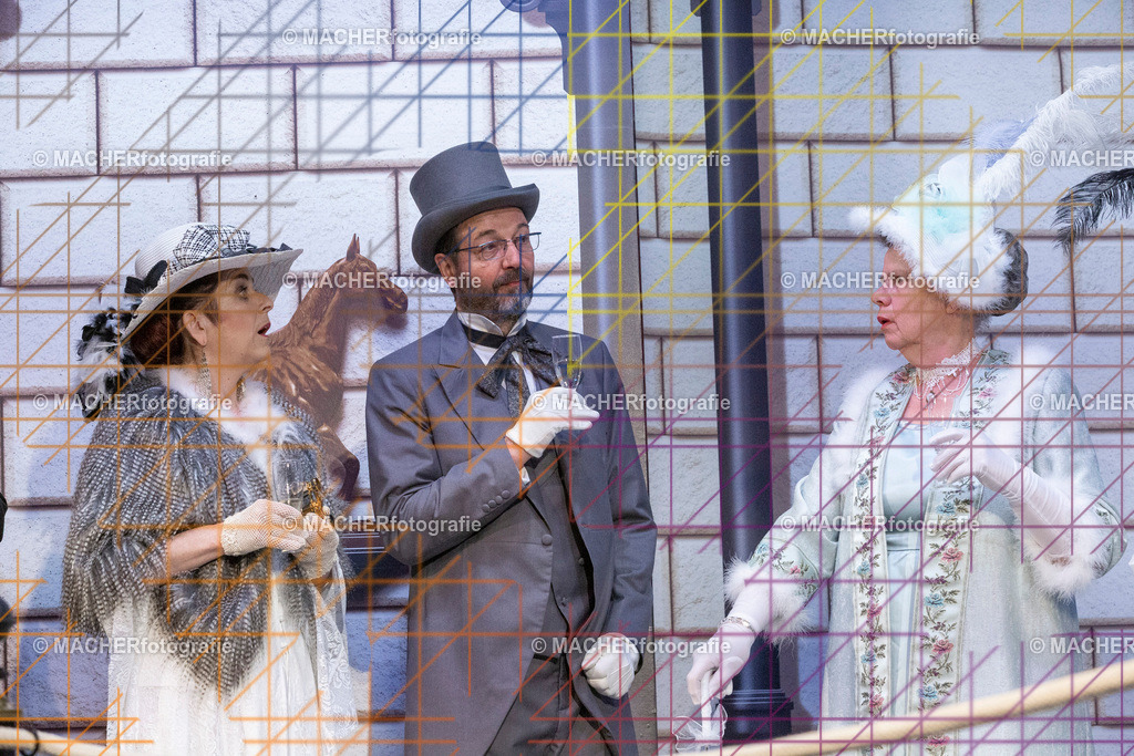 277_MFL-2025 | Portraitbilder von Regisseur; Darsteller; Techniker; Maske; Kostüme; Chor; Musiker; Bilderserie der Generalprobe und der Premierenvorstellung, Szenenbilder; Ausdrucksstudien; Bühnenüberblick; Bühnenkulissen; Pressefotos inkl. Redaktionsfoto Darstellergruppe.