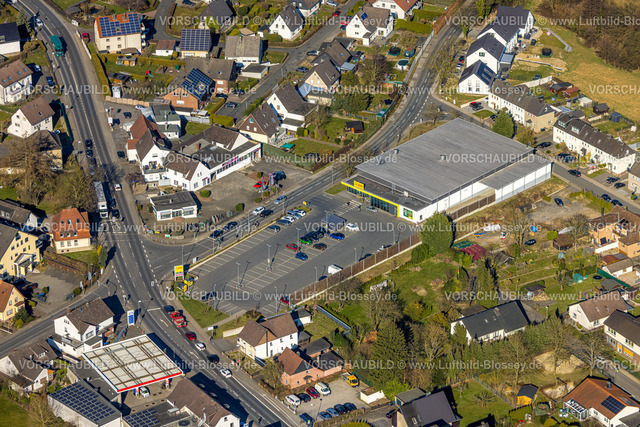Wickede250305752 | Luftbild, Netto Supermarkt Waltringer Weg und Parkplatz, Wickede, Soester Börde, Nordrhein-Westfalen, Deutschland