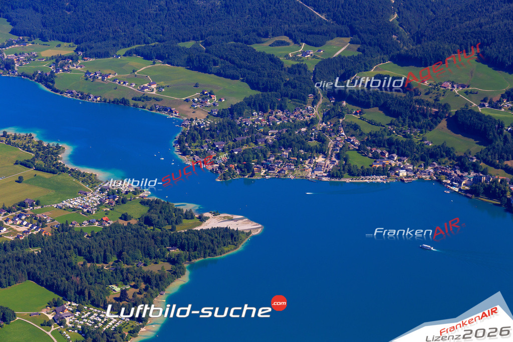 Die Luftaufnahme Reith_wolfgangsee -  wurde 2017 mittels Flugzeug (keine Drohne) erstellt. Perfekte Schärfe und Druck- Auflösung- Garantiert!