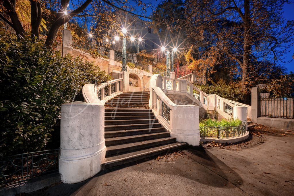 Strudelhofstiege | Die bekannte Wiener Strudelhofstiege im Herbst