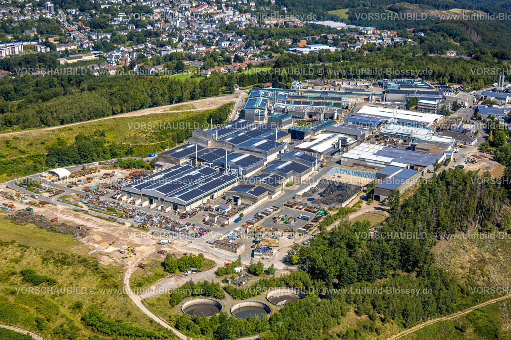Ennepetal230801049 | Luftbild, Dorma Siegfried Jacob Metallwerke GmbH mit Solardach, Voerde, Ennepetal, Ruhrgebiet, Nordrhein-Westfalen, Deutschland