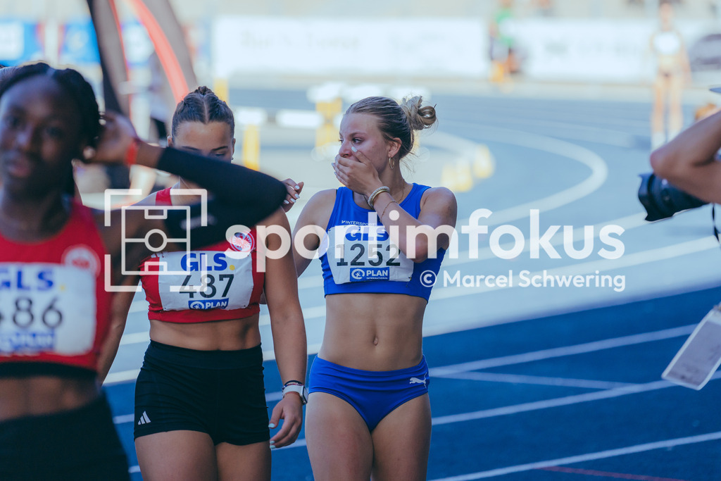 Deutsche Meisterschaften U20 / U16 2026 | Mia Rahnfeld, LAC Erdgas Chemnitz, 1252, 100-Meter-Lauf Finale, Deutsche Meisterschaften der U20 &amp; U16 2026, Lohrheidestadion Bochum-Wattenscheid, 11.07.2026. Foto: Marcel Schwering / sportimfokus - Realisiert mit Pictrs.com