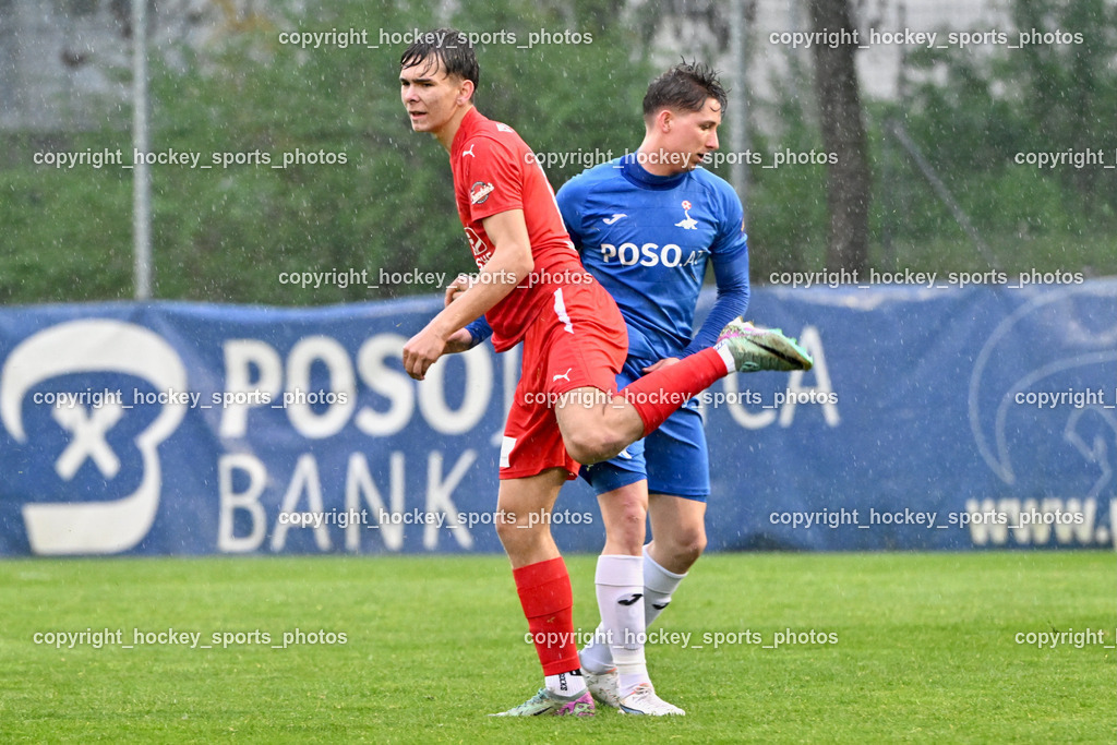 SAK vs. KAC 1909 | #12 Noa Mosser KAC, #9 Izidor Erazem Kamsek SAK, SAK vs. KAC 1909, SAK vs. KAC 1909 am 17.04.2025 in Klagenfurt (Sportpark Welzenegg), Austria, (Photo by Bernd Stefan)