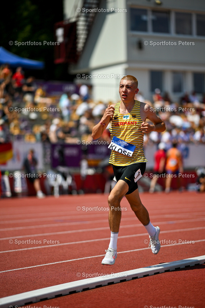 U18 EM - Tag 4_76 | European Athletics U18 Championships am 21.07.2024 in Banska Brystica; 3000m, Paul Klose. Foto: Kai Peters - Realisiert mit Pictrs.com
